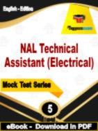 NAL Technical Assistant (Electrical) Test  PDF Book In English - Practice Set