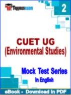 CUET UG (Environmental Studies) Test PDF Book In English - Question Paper