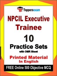 NPCIL Executive Trainee Book in English - Practice Set