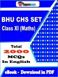 BHU CHS SET Class XI (Maths) MCQ Book PDF in English : Important Question