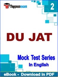 DU JAT PDF Book In English - Question Paper
