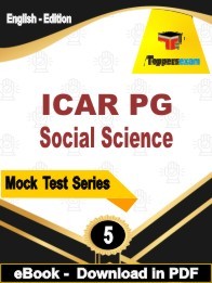 ICAR PG Social Science  PDF Book In English - Practice Set