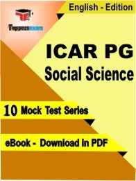 ICAR PG Social Science PDF Book In English - Mock Test/Practice Set
