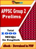 APPSC Group 2 Prelims PDF Book In English - MCQ / Objective Questions