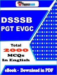 DSSSB PGT EVGC MCQ Book PDF in English : Important Question