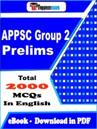 APPSC Group 2 Prelims MCQ Book PDF in English : Important Question