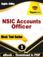 NSIC Accounts Officer Test  PDF Book In English - Practice Set
