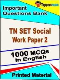 TN SET Social Work Paper 2 Book in English - Objective MCQ