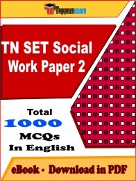TN SET Social Work Paper 2 PDF Book In English - MCQ / Objective Questions