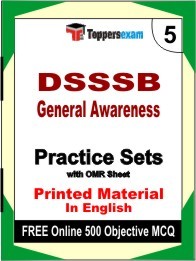 DSSSB General Awareness Book in English - Mock Test / Practice Set