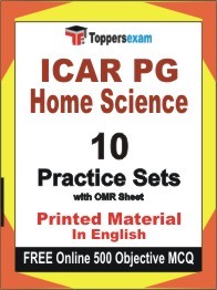 ICAR PG Home Science Book in English - Practice Set