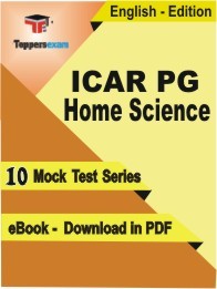 ICAR PG Home Science Practice Set In English - Book PDF