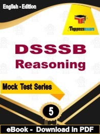 DSSSB Reasoning PDF Book In English - Practice Set