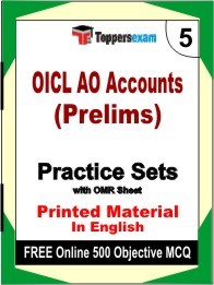 OICL AO Accounts (Prelims) Book in English - Mock Test / Practice Set