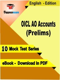 OICL AO Accounts (Prelims) PDF Book In English - Mock Test/Practice Set