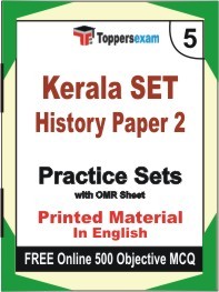 Kerala SET History Paper 2 Book in English - Mock Test / Practice Set