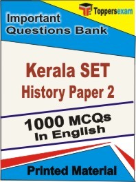Kerala SET History Paper 2 Book in English - Objective MCQ