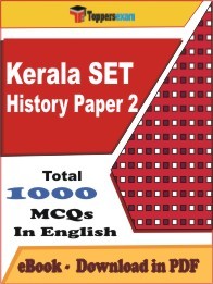 Kerala SET History Paper 2 PDF Book In English - MCQ / Objective Questions