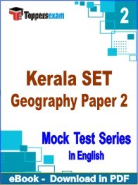 Kerala SET Geography Paper 2 PDF Book In English - Question Paper