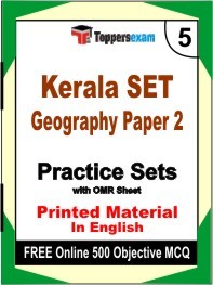 Kerala SET Geography Paper 2 Book in English - Mock Test / Practice Set