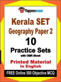 Kerala SET Geography Paper 2 Book in English - Practice Set