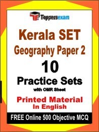Kerala SET Geography Paper 2 Exam Practice Set Book In English