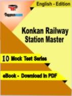 Konkan Railway Station Master Test PDF Book In English - Mock Test/Practice Set