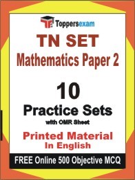 TN SET Mathematics Paper 2 Exam Book in English - Practice Set