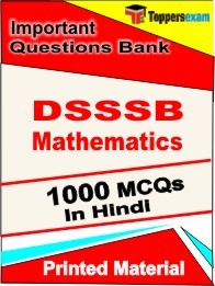 DSSSB Mathematics Book in Hindi - Objective MCQ