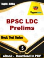 BPSC LDC Prelims Test  PDF Book In English - Practice Set