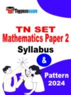 TN SET Mathematics Syllabus 2024
