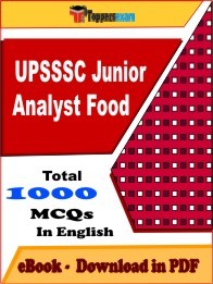 UPSSSC Junior Analyst Food PDF Book In English - MCQ / Objective Questions