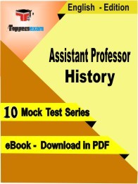 Assistant Professor History PDF Book In English - Mock Test/Practice Set