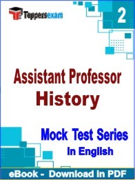 Assistant Professor History PDF Book In English - Question Paper