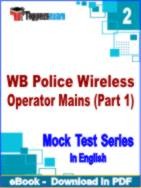 WB Police Wireless Operator Mains (Part 1) Test PDF Book In English - Question Paper