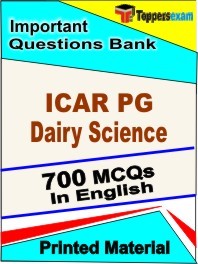 ICAR PG Dairy Science Exam  Book in English - Objective MCQ