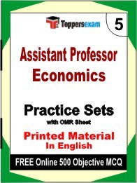 Assistant Professor Economics Book in English - Mock Test / Practice Set