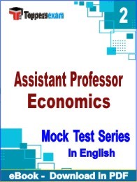 Assistant Professor Economics PDF Book In English - Question Paper