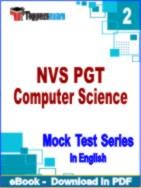 NVS PGT Computer Science Test PDF Book In English - Question Paper