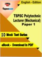 TSPSC Polytechnic Lecturer (Mechanical) Paper 1 Test PDF Book In English - Mock Test/Practice Set
