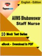 AIIMS Bhubaneswar Staff Nurse PDF Book In English - Mock Test/Practice Set