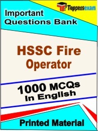 HSSC Fire Operator Exam  Book in English - Objective MCQ