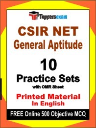 CSIR NET General Aptitude Exam Practice Set Book in English