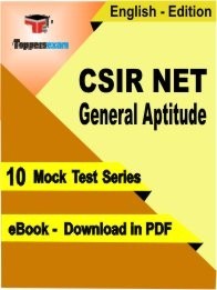 CSIR NET General Aptitude Exam Practice Set In English - Book PDF