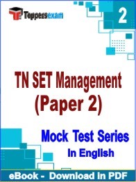 TN SET Management (Paper 2) PDF Book In English - Question Paper