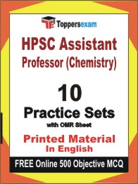 HPSC Assistant Professor (Chemistry) Exam Practice Set Book in English