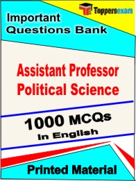 Assistant Professor Political Science Book in English - Objective MCQ