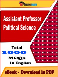 Assistant Professor Political Science PDF Book In English - MCQ / Objective Questions