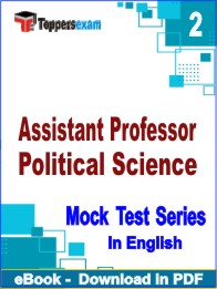 Assistant Professor Political Science PDF Book In English - Question Paper