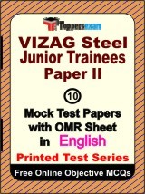 VIZAG Steel Junior Trainee (Paper 2) Exam Mock Test Papers (Book) in English